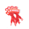 Κόκκινες χρωματισμένες συνήθειας κρεμάστρες ζωνών λογότυπων πλαστικές για τη ζώνη δύο εξοπλισμού αλόγων Prongs