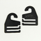 Προσαρμοσμένο λογότυπο Μαύρη Ετικέτα πλαστικών κρεμάστρων γραβάτας PP/PE