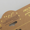 Η τεμαχισμένη προσαρμοσμένη σχέδιο Kraft το χρυσό λογότυπο καρτών επιγραφών που τυπώνεται που διπλώνει