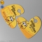 Οι φιλικές κρεμάστρες χαρτονιού Eco προσάρμοσαν τη χαριτωμένη κίτρινη κρεμάστρα παπουτσιών παιδιών
